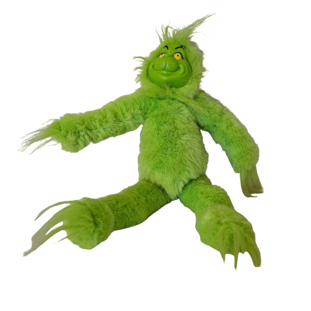 Mr Grinch Stole Christmas Singing 17" You're Mean One 2000 Green Plush